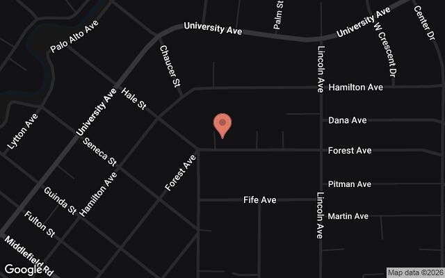Map of 1023 Forest Ave., Palo Alto, CA