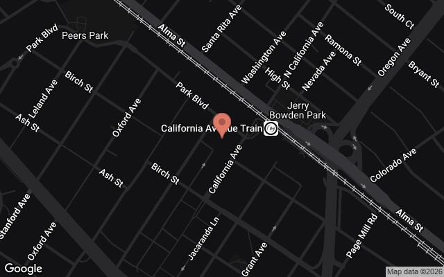 Map of 156 California Avenue, Palo Alto, CA