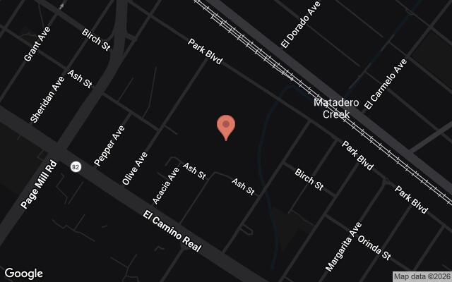 Map of 340 Portage Avenue, Palo Alto, CA
