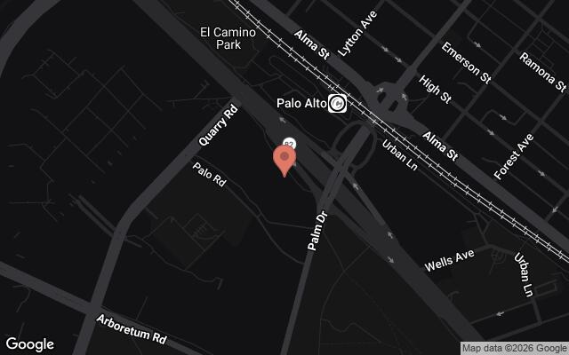 Map of 366 El Camino, Palo Alto, CA