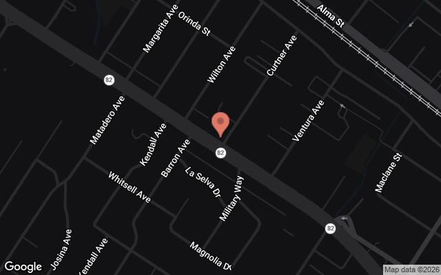 Map of 3781 El Camino, Palo Alto, CA