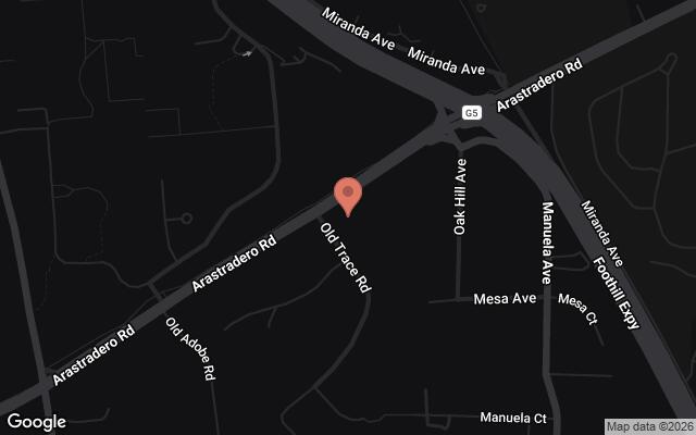 Map of 4103 Old Trace Road, Palo Alto, CA