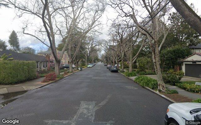 Street view near Bryant Street Community Center, Palo Alto, CA