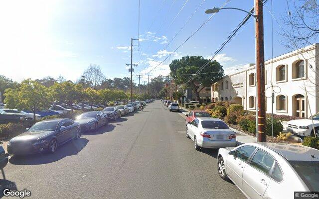 Street view near 44 and 88 Encina Avenue, Palo Alto, CA