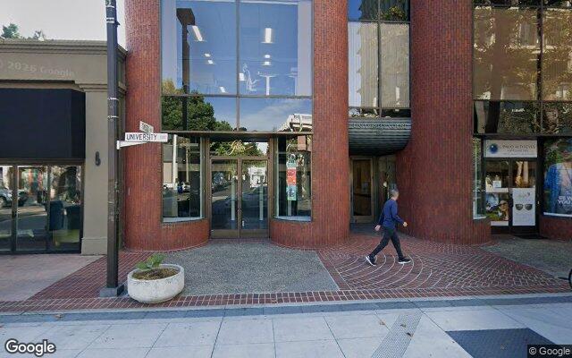Street view near 530 and 540 University Avenue, Palo Alto, CA