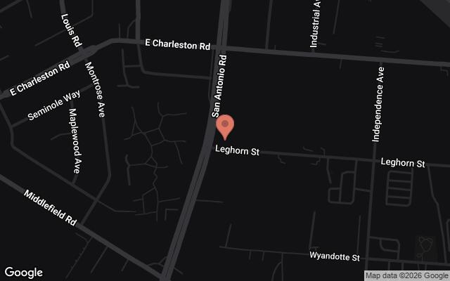 Map of 788 San Antonio Road, Palo Alto, CA