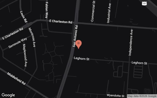 Map of 788-790 and 796 San Antonio Road, Palo Alto, CA