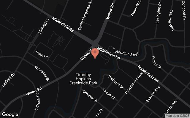 Map of 80 Willow Road, Menlo Park