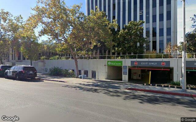 Street view near City Hall, Palo Alto, CA