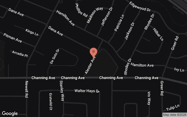 Map of Alester Avenue