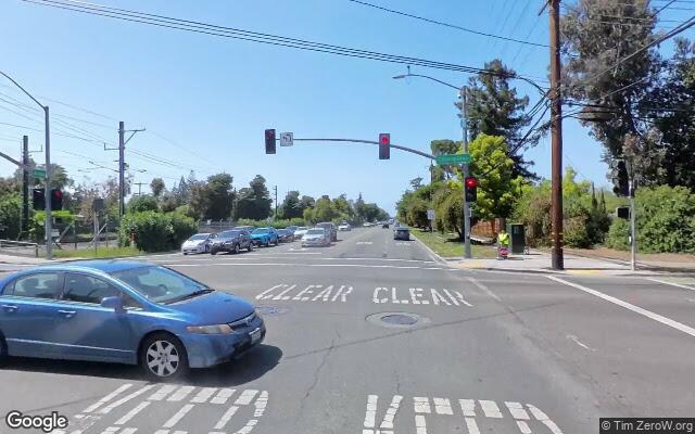 Street view near Alma Street and Charleston Road