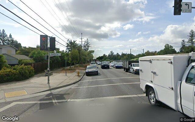 Street view near Alma Street and Charleston Road
