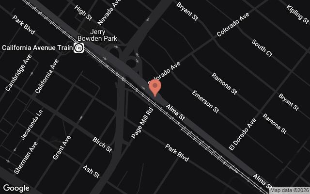Map of Alma Garden, Palo Alto, CA