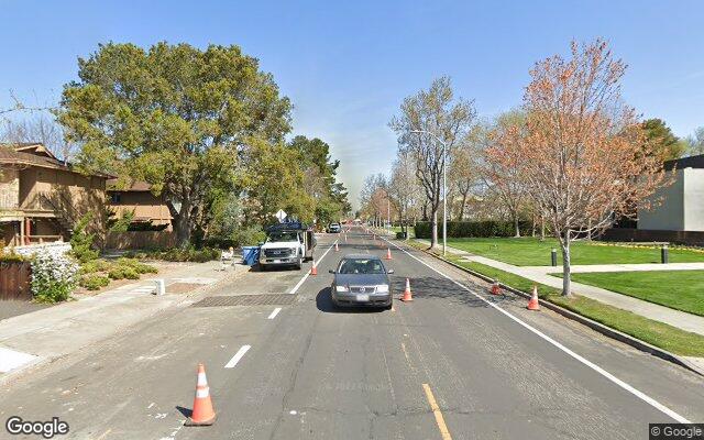 Street view near California Avenue, Palo Alto, CA