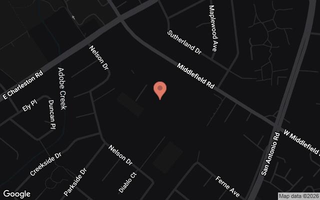 Map of Cubberley Community Center, Palo Alto, CA