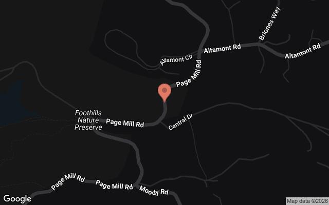Map of Colorado Avenue and Page Mill Road, Palo Alto, CA