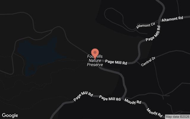 Map of Foothills Nature Preserve