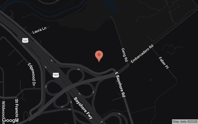 Map of 2100-2400 Geng Road, Palo Alto, CA