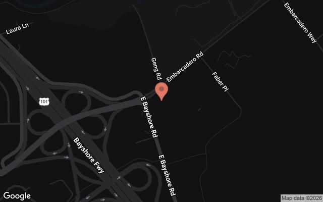 Map of 1700 Embarcadero Road, Palo Alto, CA