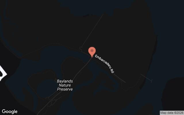 Map of Middlefield Road between San Francisquito Creek and Embarcadero Road