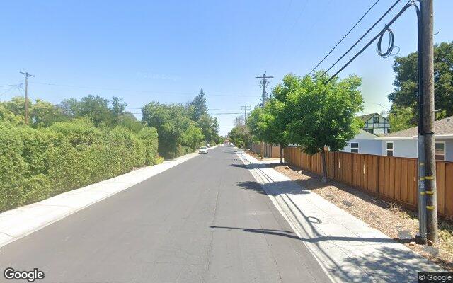 Street view near El Dorado Avenue, Palo Alto, CA