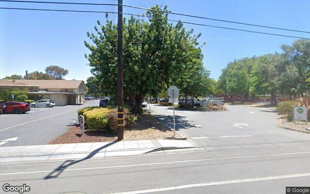Street view near Mitchell Park, Palo Alto, CA
