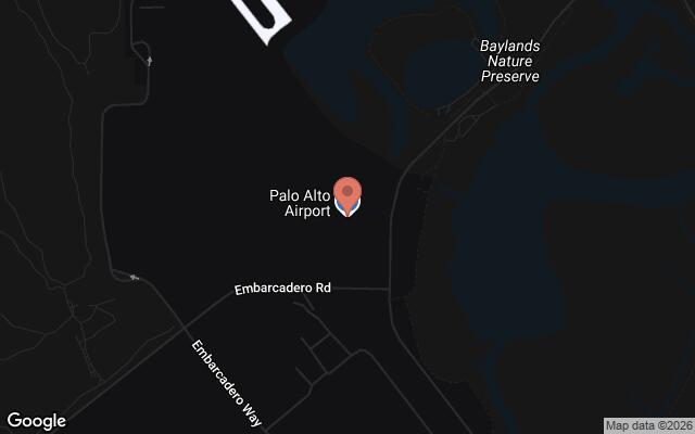 Map of Palo Alto Airport