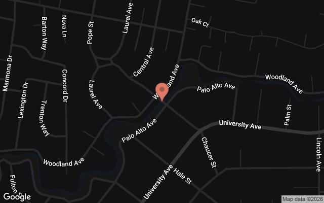 Map of From the Pope-Chaucer Bridge through East Palo Alto