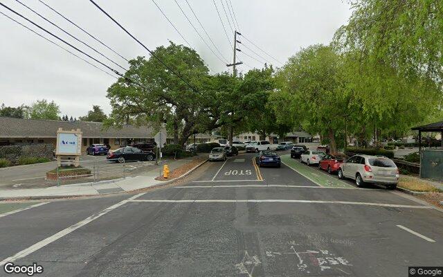 Street view near El Camino, Palo Alto, CA