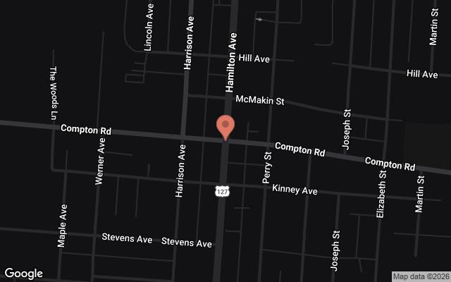 Map of Hamilton Avenue