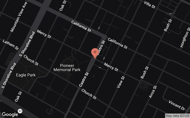 Map of NASA in Mountain View to Palo Alto