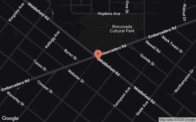 Map of South Palo Alto